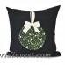 The Holiday Aisle Mistletoe Me Floral Print Outdoor Throw Pillow HLDY7424